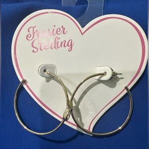 Fraiser Sterling, Hamptons Hoops, gold with raindrops